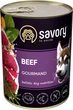 Влажный корм Savory для взрослых собак с говядиной 400 г - изображение 1