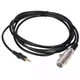 Микрофонный кабель Manchez S7 XLR мама - Jack 3.5 мм 2.5 метра черный - изображение 3