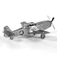 Металлический конструктор 3Д Metal Earth - Mustang P-51, MMS003 - изображение 1