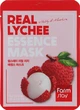Тканинна маска для обличчя з екстрактом лічі - FarmStay Real Lychee Essence Mask 23ml (1050943-46255) - изображение 1