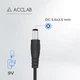 Кабель питания ACCLAB USB to DC 5.5 х 2.5 мм 9 В 1 A 1 м Черный (1283126565113) - изображение 3