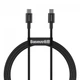 Кабель Type-C - Type-C Baseus Superior Series Fast Charging Data Cable 100W 1m чорний (CATYS-B01) - зображення 1