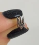 Серьги серебряные "Тризуб - Герб Украины" 9132488Р - изображение 5
