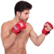 Перчатки для смешанных единоборств MMA кожаные TOP KING Extreme TKGGE Цвет: Красный размер: XL - изображение 5
