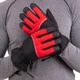Перчатки горнолыжные теплые MARUTEX AG-903 Цвет: Черный-красный размер: M-L - изображение 6