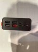Повербанк Power Bank зовнішній акумулятор портативна зарядка для телефону, смартфона, планшета та ноутбука з дисплеєм ACL 30000mAh Black з кабелями Micro, Lightning, Type-C, та USB cable Led Індикатор + ліхтарик - зображення 4