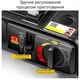 Настольная плита газовая с ветрозащитой адаптер под балон портативная туристическая однокомфорочная в кейсе чернаяая - изображение 3