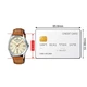 Наручные часы Casio MTP-1381L-9A VDF Шампань со светло-коричневым ремешком - изображение 4