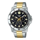 Наручний годинник Casio MTP-VD300SG-1EUDF Чорний з сріблястим/золотистим водостійким - зображення 1