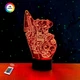 3D ночник "Пёс Патрон" (УВЕЛИЧЕННОЕ ИЗОБРАЖЕНИЕ) подарочная упаковка + 16 цветов + пульт ДУ + сетевой адаптер&nbsp;+ батарейки (3ААА) &nbsp;3DTOYSLAMP - изображение 1