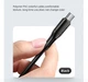 Кабель USAMS U68 USB - Type-C для передачі даних та заряджання 2A data cable 1000mm чорний (SJ501USB01) - зображення 2