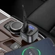 Автомобильное зарядное устройство FM трансмиттер Hoco E67 Fighter 18W 2USB черный - изображение 6