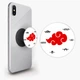 Попсокет (Popsockets) держатель для смартфона Облако Акацуки Наруто (Akatsuki Naruto) (8754-3044-BK) Черный - изображение 1