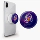 Попсокет (Popsockets) держатель для смартфона Космонавт с ракетой (8754-2026-WT) Белый - изображение 1