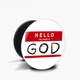Попсокет (Popsockets) держатель для смартфона Hello, my name is (8754-2004-BK) Черный - изображение 5