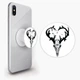 Попсокет (Popsockets) держатель для смартфона Олень (8754-2072-WT) Белый - изображение 1