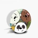 Попсокет (Popsockets) держатель для смартфона Вся правда о медведях (We Bare Bears) (8754-2669-WT) Белый - изображение 5