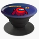 Попсокет (Popsockets) держатель для смартфона Аммонг Ас (Among Us) (8754-2411-BK) Черный - изображение 3