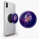 Попсокет (Popsockets) держатель для смартфона Космонавт с ракетой (8754-2026-BK) Черный - изображение 1