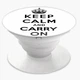 Попсокет (Popsockets) держатель для смартфона Keep Calm (8754-2009-WT) Белый - изображение 3
