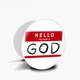 Попсокет (Popsockets) держатель для смартфона Hello, my name is (8754-2004-WT) Белый - изображение 5