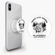 Попсокет (Popsockets) держатель для смартфона Турклуб Ленивец (8754-2063-WT) Белый - изображение 1