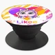 Попсокет (Popsockets) держатель для смартфона Лайки Единорог (Likee Unicorn) (8754-1593-BK) Черный - изображение 5