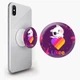 Попсокет (Popsockets) держатель для смартфона Лайки Котик (Likee Cat) (8754-1595-WT) Белый - изображение 2