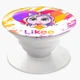 Попсокет (Popsockets) держатель для смартфона Лайки Единорог (Likee Unicorn) (8754-1593-WT) Белый - изображение 6