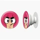 Попсокет (Popsockets) держатель для смартфона Значок Спайк Браул Старс (Pin Spike Brawl Stars) (8754-1969-WT) Белый - изображение 7