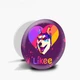 Попсокет (Popsockets) держатель для смартфона Лайки Лайка (Likee) (8754-1598-WT) Белый - изображение 9
