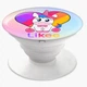 Попсокет (Popsockets) держатель для смартфона Лайки Единорог (Likee Unicorn) (8754-1594-WT) Белый - изображение 6