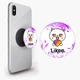 Попсокет (Popsockets) держатель для смартфона Лайк Котик (Likee Cat) (8754-1036-BK) Черный - изображение 1