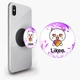Попсокет (Popsockets) держатель для смартфона Лайк Котик (Likee Cat) (8754-1036-BK) Черный - изображение 2
