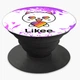 Попсокет (Popsockets) держатель для смартфона Лайк Котик (Likee Cat) (8754-1036-BK) Черный - изображение 6