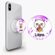 Попсокет (Popsockets) держатель для смартфона Лайк Котик (Likee Cat) (8754-1036-WT) Белый - изображение 2