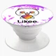 Попсокет (Popsockets) держатель для смартфона Лайк Котик (Likee Cat) (8754-1036-WT) Белый - изображение 6