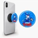 Попсокет (Popsockets) держатель для смартфона Ворон Меха Браул Старс (Crow Mech Brawl Stars) (8754-1008-BK) Черный - изображение 2