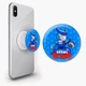 Попсокет (Popsockets) держатель для смартфона Ворон Меха Браул Старс (Crow Mech Brawl Stars) (8754-1008-WT) Белый - изображение 1