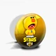 Попсокет (Popsockets) тримач для смартфона Леон Качка, Леон Курча Бравл Старс (Leon Sally Brawl Stars) (8754-1020-WT) Білий - зображення 10