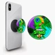 Попсокет (Popsockets) держатель для смартфона Леон Браул Старс (Leon Brawl Stars) (8754-1015-BK) Черный - изображение 2