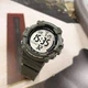 Мужские наручные часы со светодиодной подсветкой CASIO AE-1500WHX-3A Болотный - изображение 4