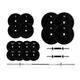 Штанга наборная+гантели NEO-SPORT Гриф прямой 1800 х 28 мм (91 кг) - изображение 1