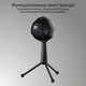 Мікрофон Vertux Sphere LED, USB Black (sphere.black) - зображення 3