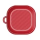 Защитный чехол Deexe Carbon Case для Samsung Galaxy Buds Live / Buds Pro / Buds 2 / Buds 2 Pro / Buds FE - Red - изображение 2