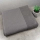 Комплект махровых полотенец Вафельный Бордюр 3шт GM Textile 40х70см, 50х90см, 70х140см 450г/м2 (Серый) - изображение 2