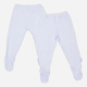 Повзунки Chicco 090.11342-033 68 см 2 шт White (8054707092662) - зображення 1