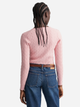 Пуловер жіночий GANT Stretch Cotton Cable V-Neck 480022 L Рожевий (7325700139311) - зображення 2