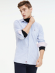 Koszula Tommy Hilfiger Slim Flex Ithaca Shi MW0MW12176 M Niebieska/Multi (8719859967519) - obraz 1