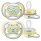 Пустышка Philips AVENT Avent Ultra Air Ночная 18 месяцев + 2 шт. (SCF376/01) - зображення 1